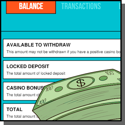 Pokie Pop Personal Account Balance Details