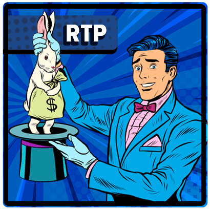 pop art Magician pulls out a bag of money from a hat