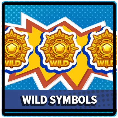 Slot Wild Symbols in pop art style