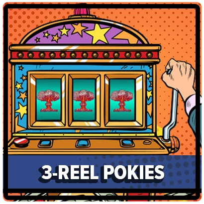 3-Reel Pokies in pop art style