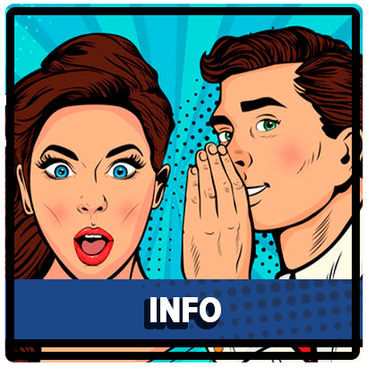 Man whispering to a lady in pop art style
