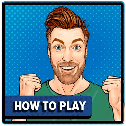 Man rejoices playing slots in pop art style